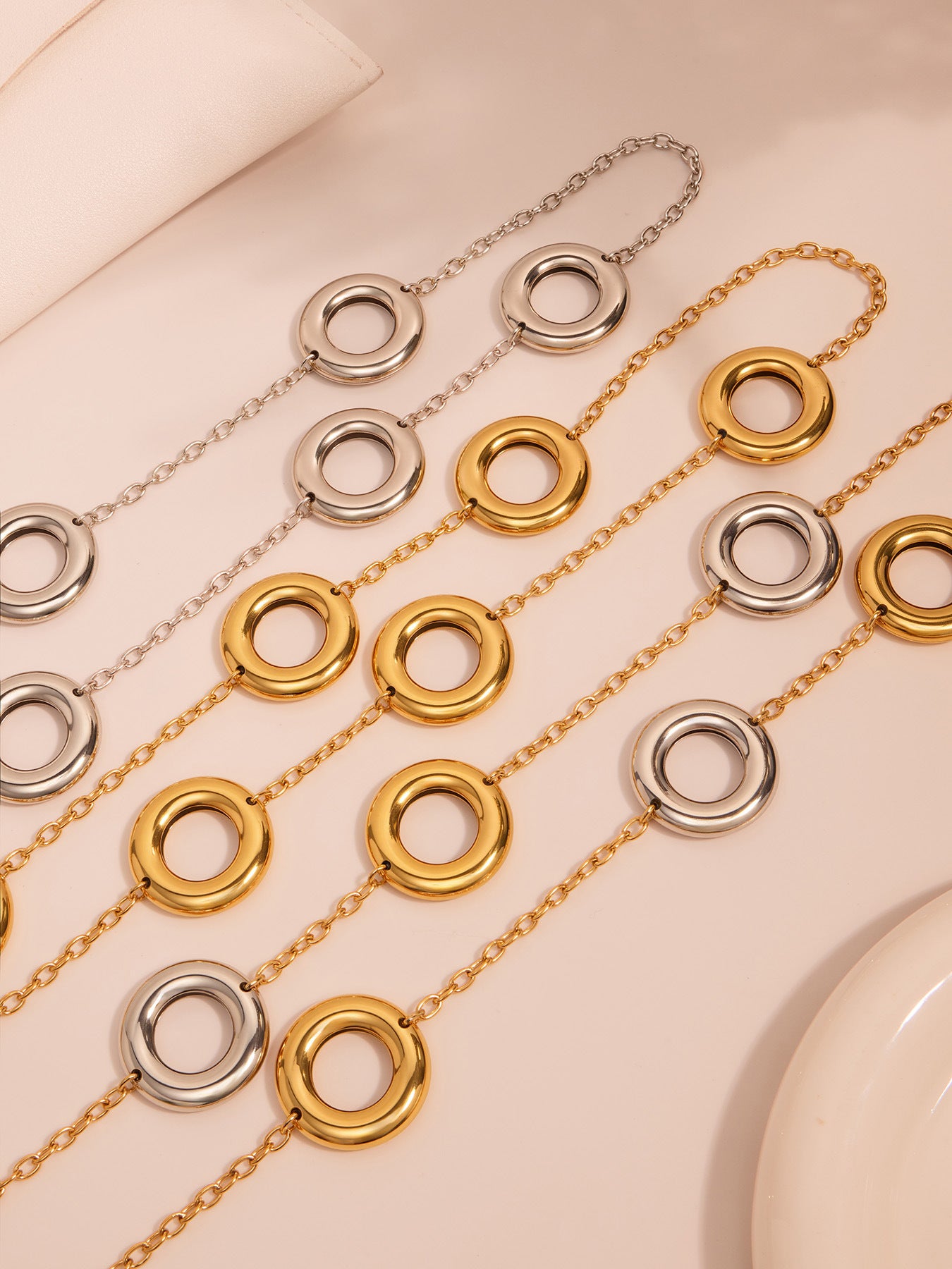 Planderful Stainless Steel Necklace For Women Two Color