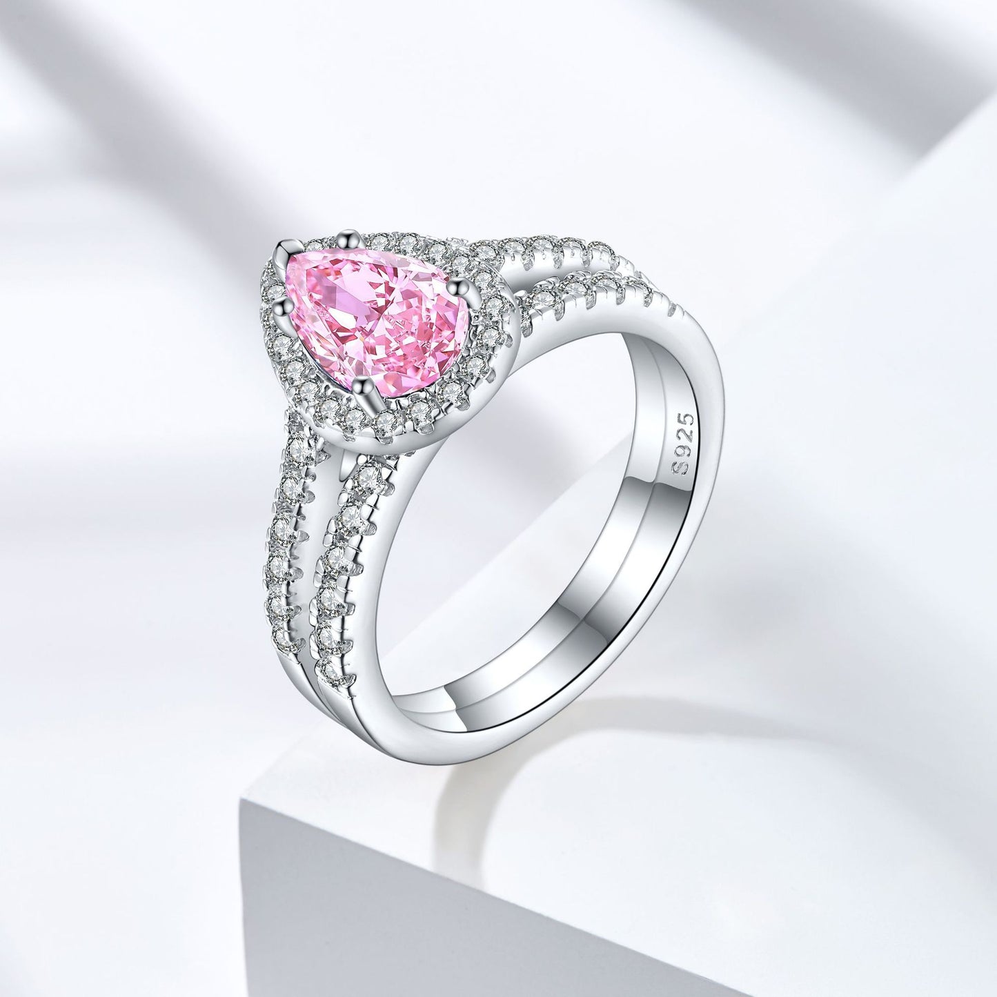 Sterling Silver 1.5ct Ice Flower Cut Colored Treasure Ring