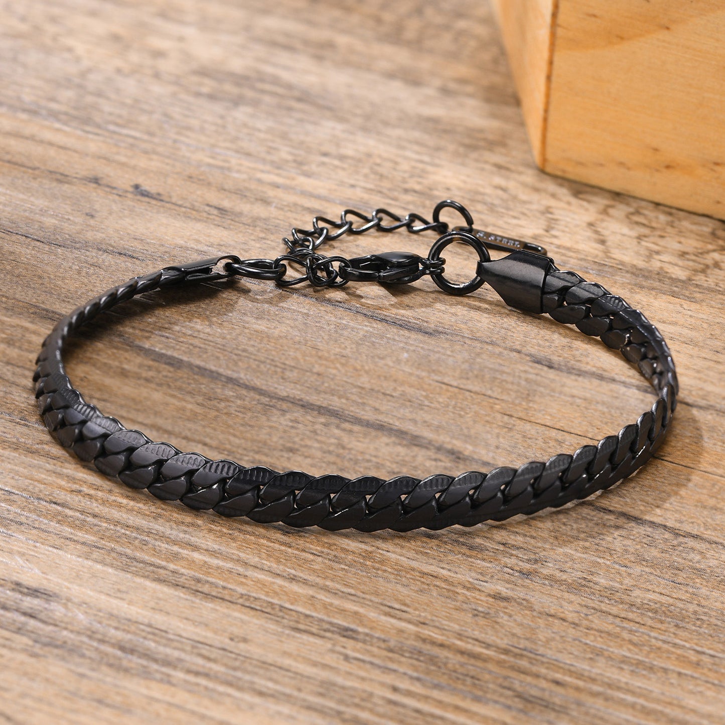 Stainless Steel NK Chain Bracelet Gold Men's 6mm Jewelry