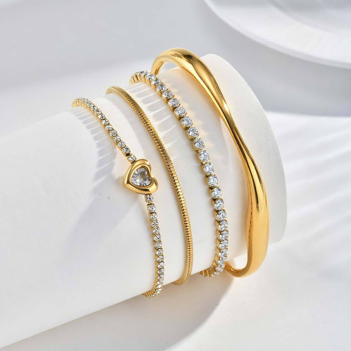 Heart Stainless Steel Bracelet Unisex