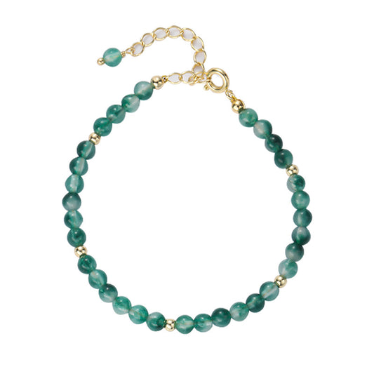 Fortune's Favor Sterling Silver Chalcedony Agate Bracelet