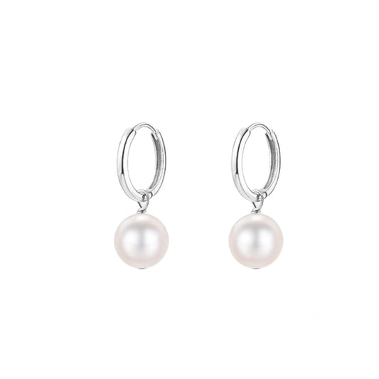 Planderful 925 Sterling Silver Pearl Stud Earrings Everyday Genie For Women Luxury Gift