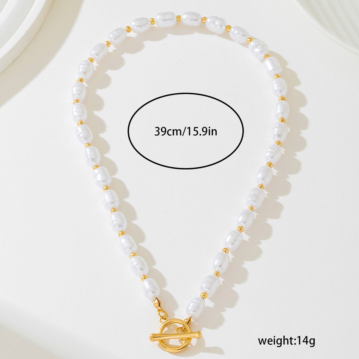 Planderful Vienna Verve Necklace – Elegant Irregular OT Buckle Design