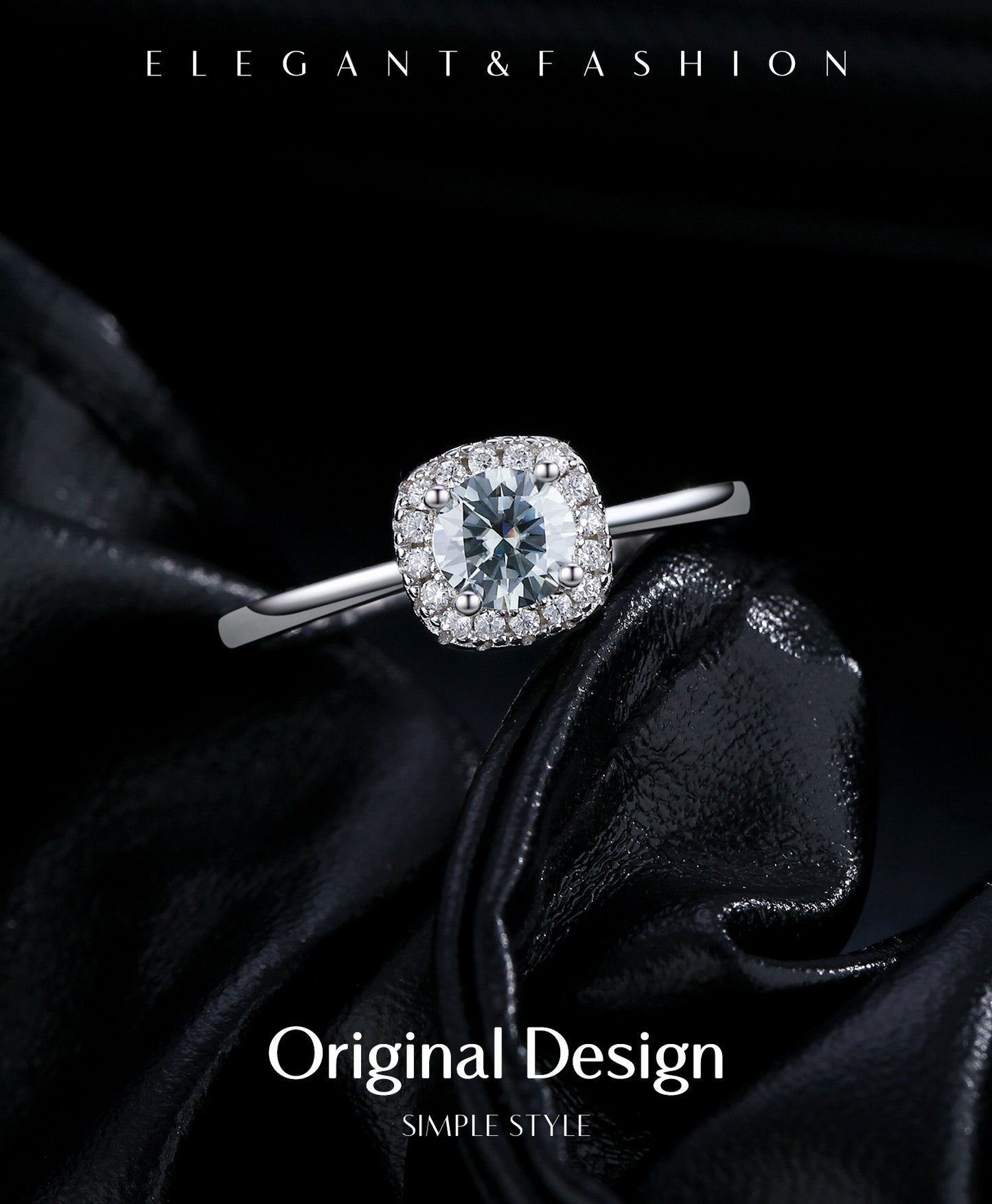 Planderful Moissanite Sparkling Ring – Noble and Elegant Design