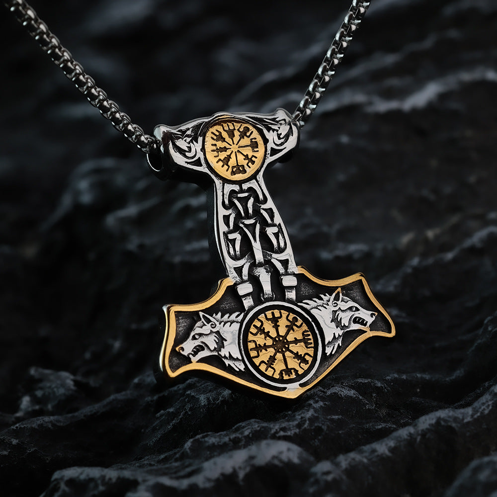 European and American Titanium Steel Pendant Necklace for Men