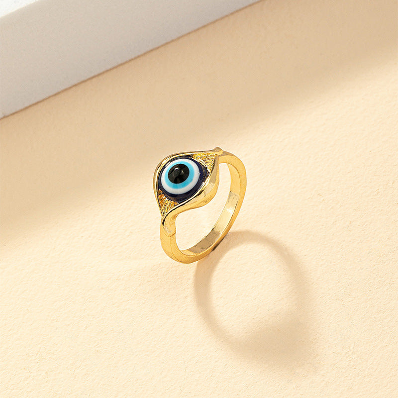 Enchanting Blue Eye Ring - Exquisite Cross-border Fashion Accessory for Women
