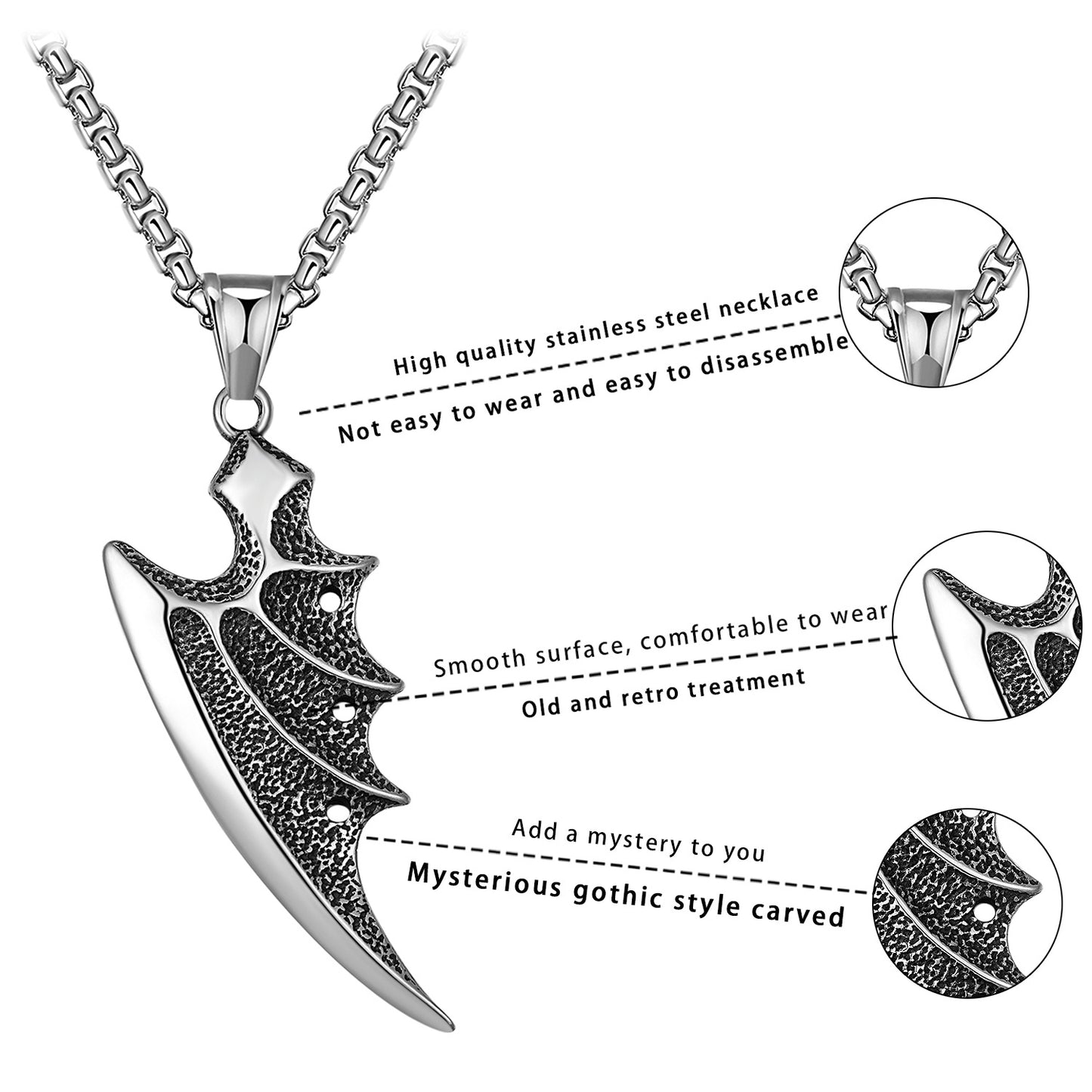 Steel Necklace – Vintage Everyday Wear