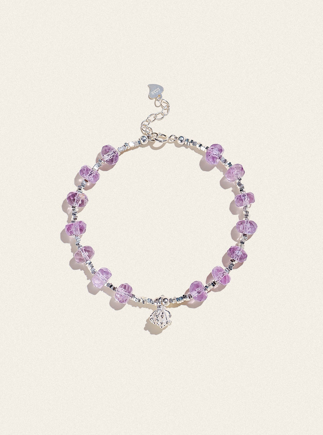 Planderful Fortune's Favor Bracelet – Premium Amethyst Beaded Design