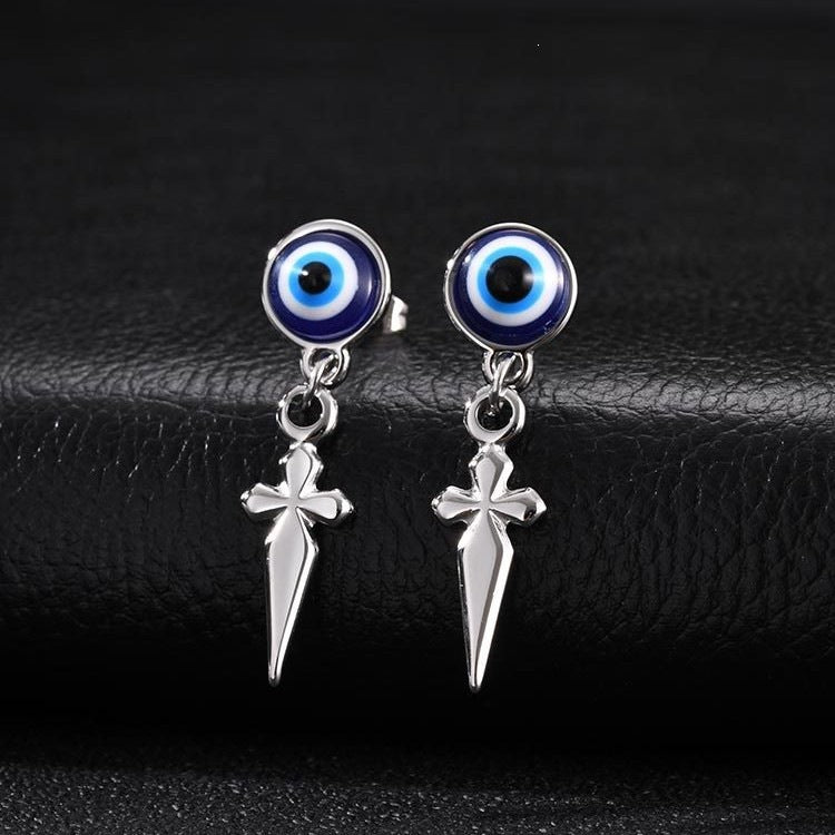 Stainless Steel Cross Vintage Earrings