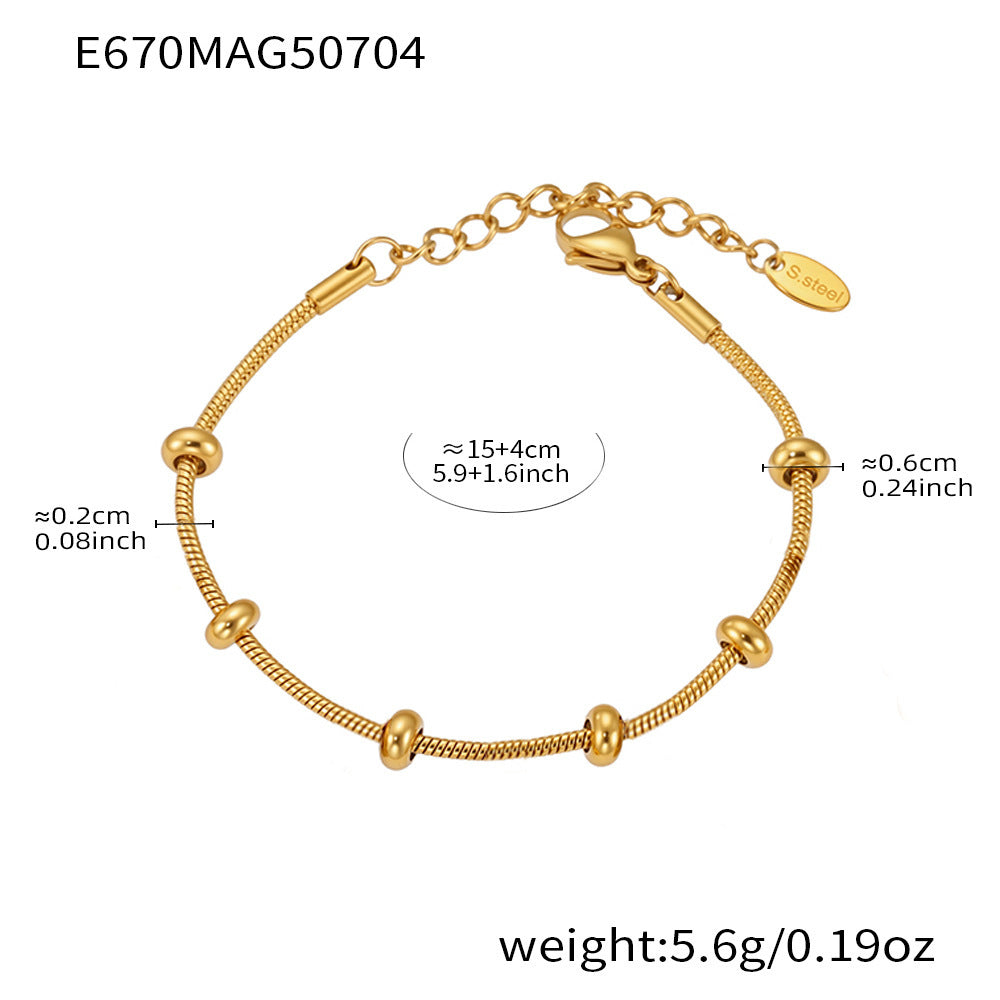 Planderful Tree Of Life Zircon Bracelet Women Stainless Gold