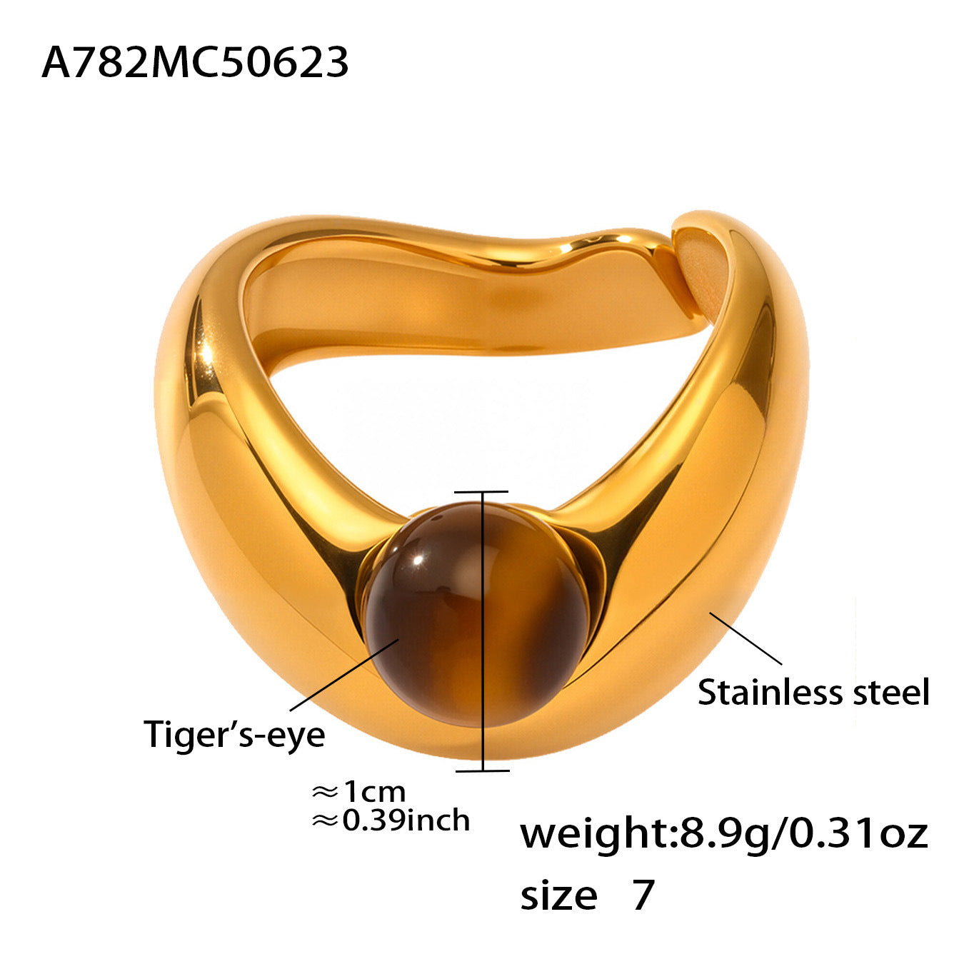 Planderful Titanium Color Ring Everyday Genie For Her