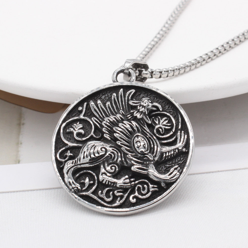 Qilin Pendant Titanium Steel Protection Charm For Men And Unisex By Planderful Gift For Style Conscious Shoppers