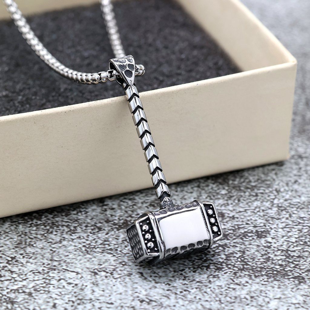 Vintage Viking Stainless Steel Men's Pendant Necklace