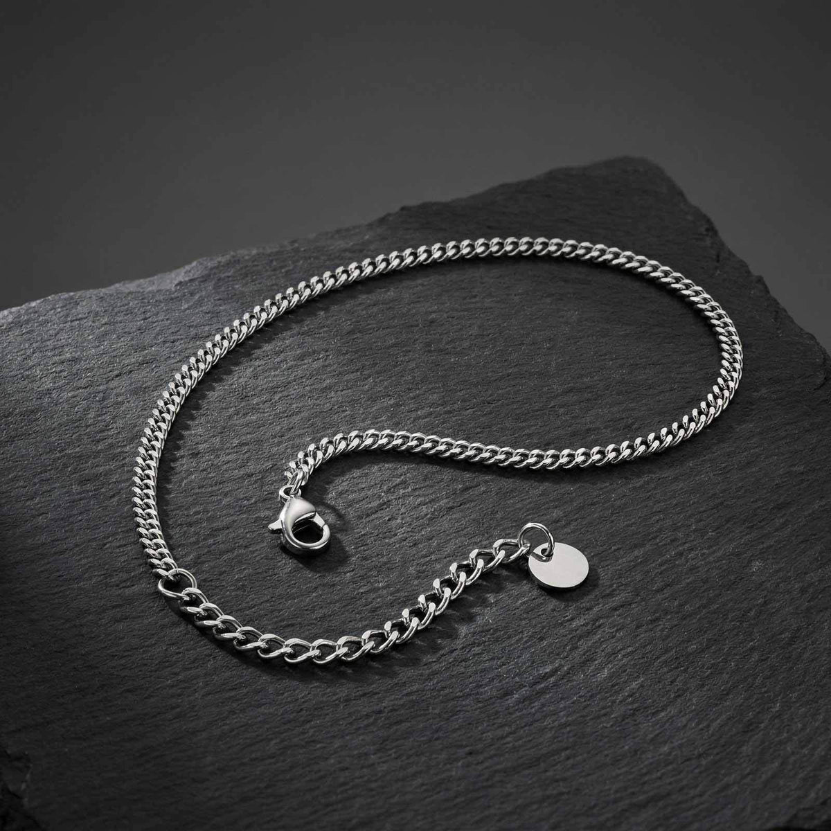 Four-Sided Grinding Anklet E-Commerce Stainless Steel Anklet