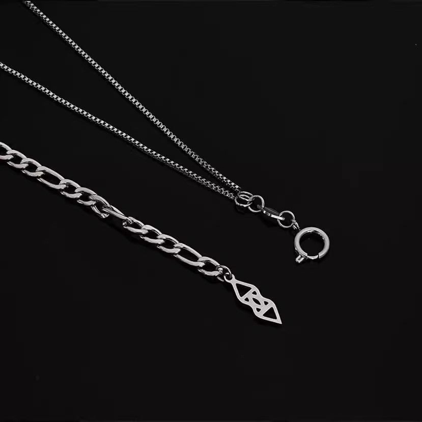 Planderful Jewelry Rhombus Necklace Steel