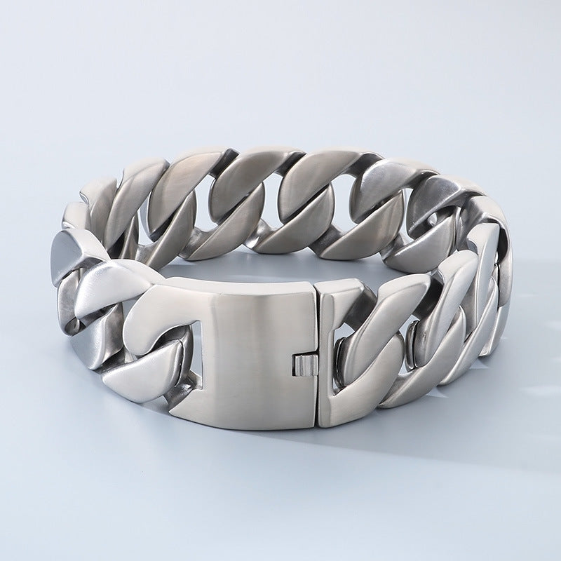 Planderful Cuban Chain Necklace 43mm Thick Unisex Glossy