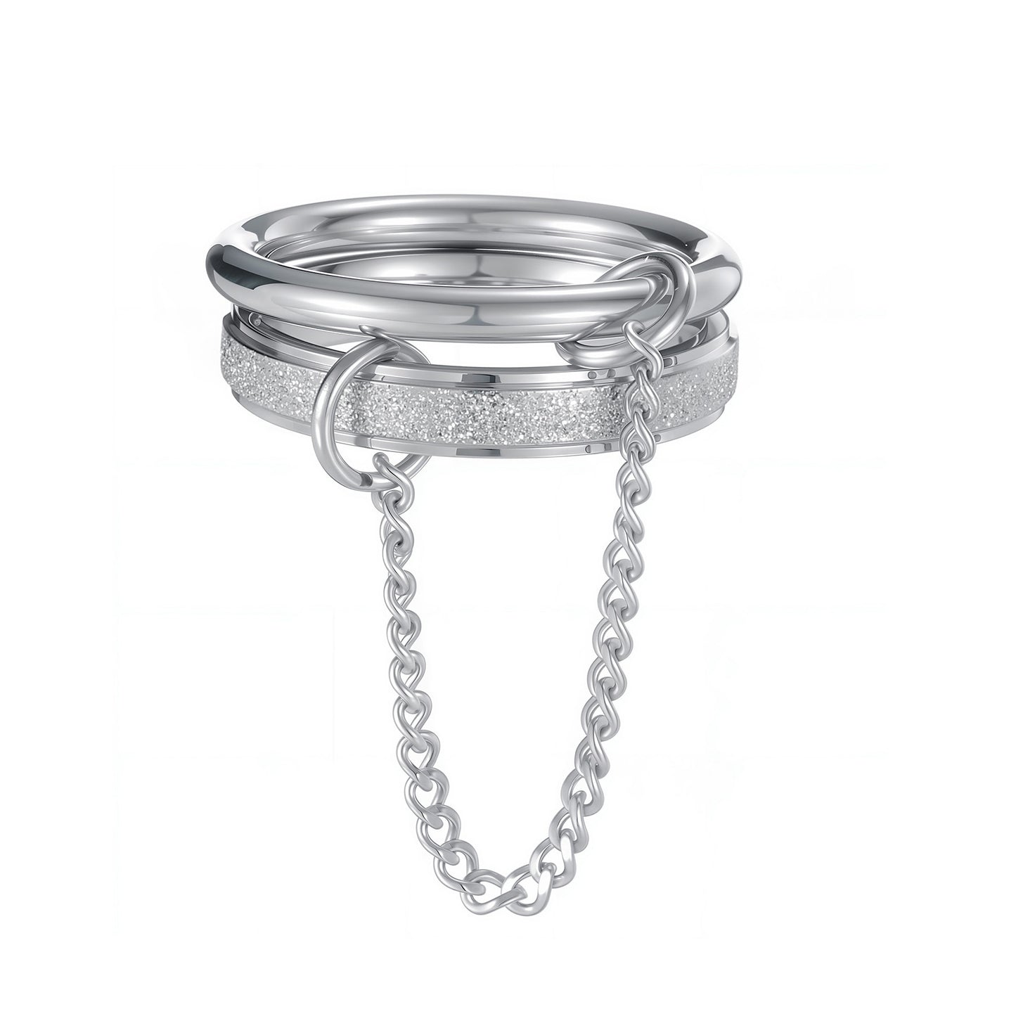 Planderful Everyday Genie Stacked Ring Unisex Stainless
