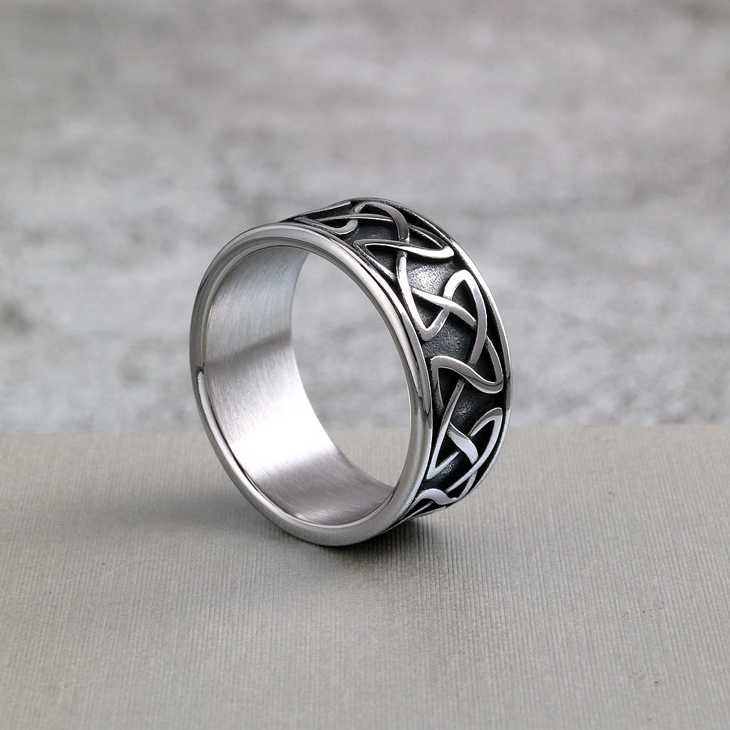 Vintage Viking Stainless Steel Men's Ring