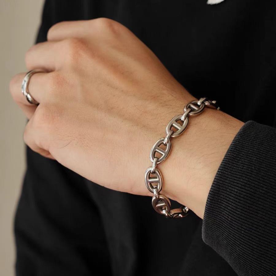 Planderful Jewelry Everyday Genie Stainless Steel Bracelet Set Two Piece Minimalist Elegance