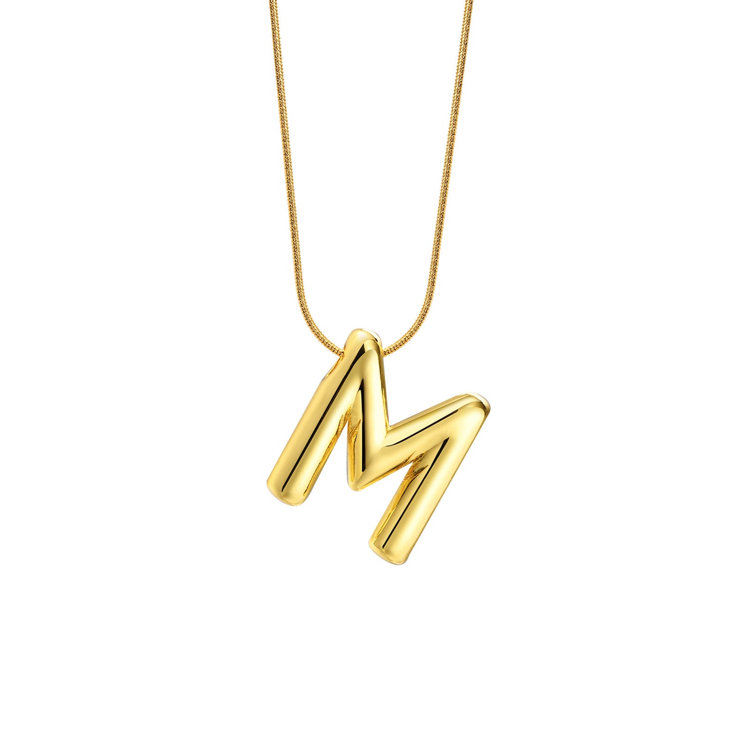 Fashion Round Snake Chain Necklace Women's Gold Jewelry Wholesale