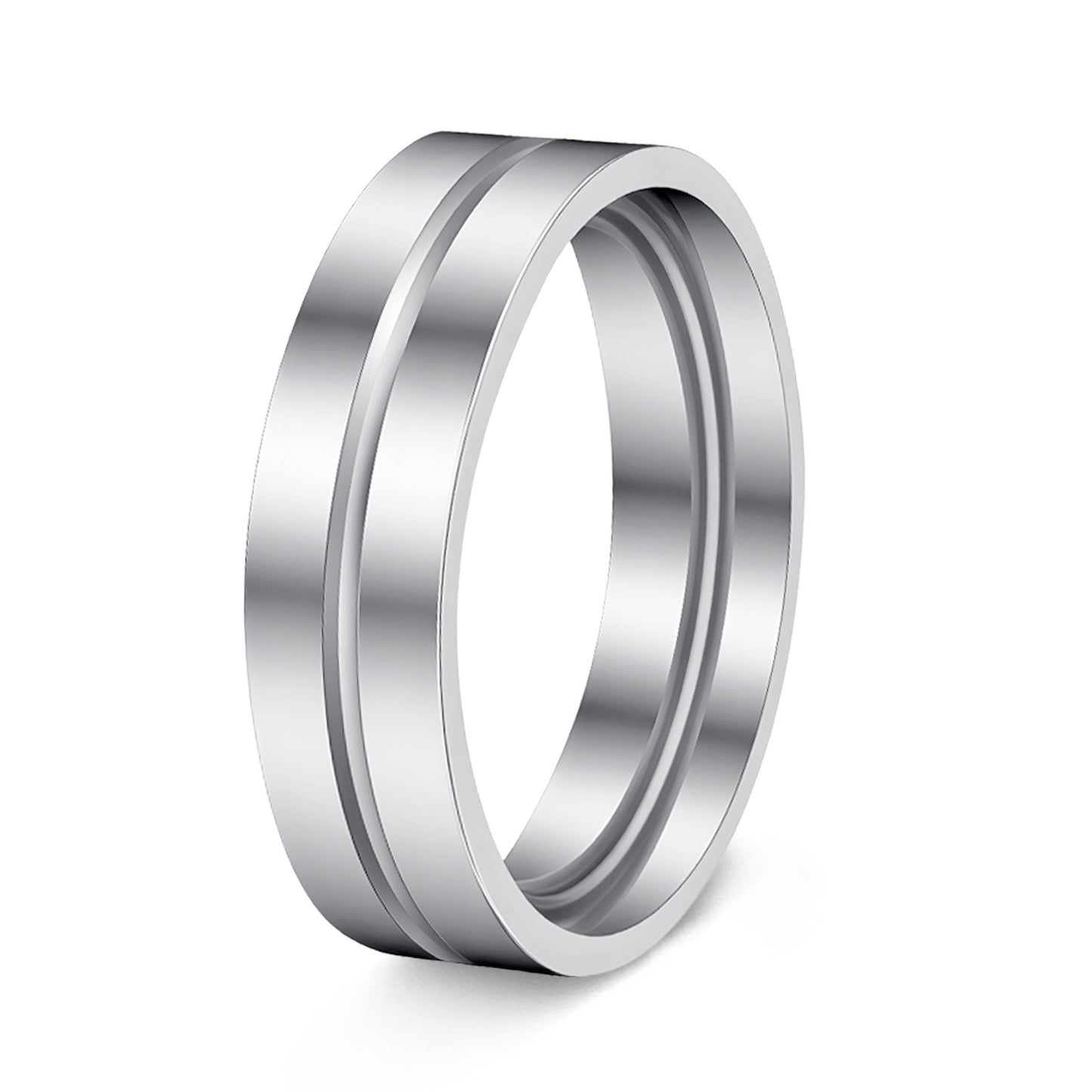 Planderful Everyday Genie Zircon Ring for Couples Unisex Durable Stainless Steel Jewelry with Inlaid Zircon