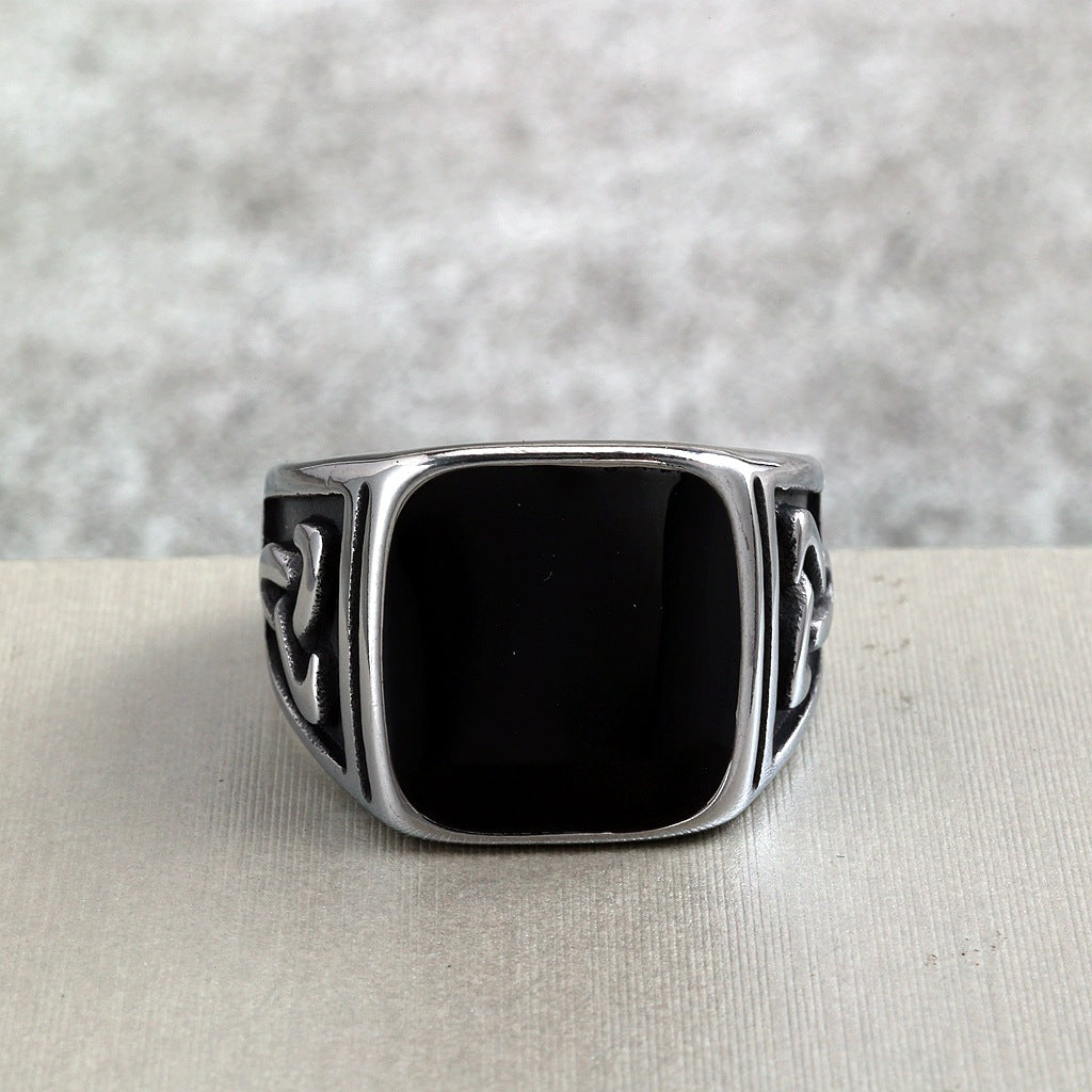 Vintage Viking Stainless Steel Men's Ring