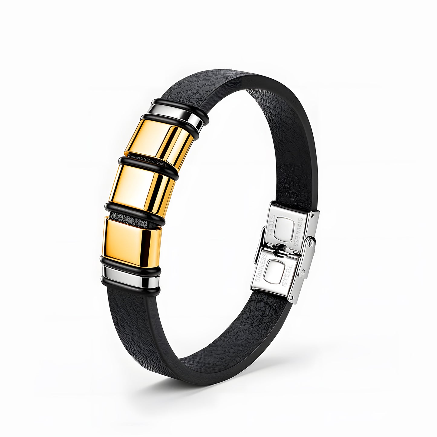 Mens Stainless Steel Bracelet Everyday Genie By Planderful Unisex Versatile Modern Jewelry For Business Professionals