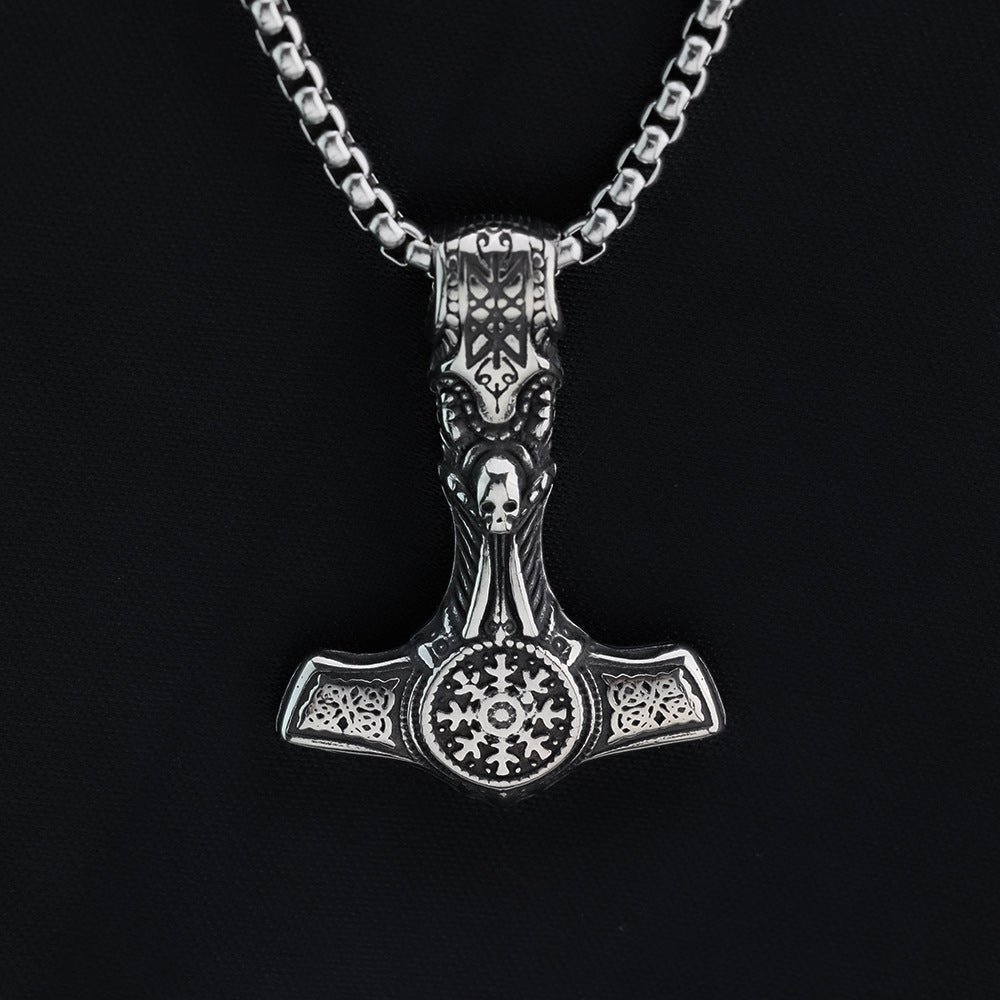Hip-hop European and American Jewelry Viking Pendant Necklace