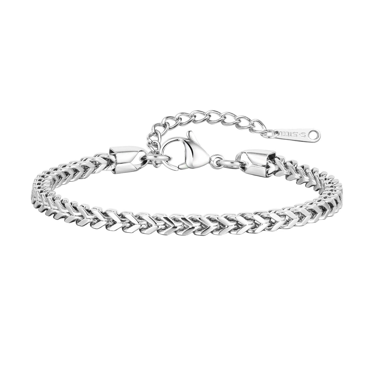 Geometric Stainless Steel Bracelet for Women
