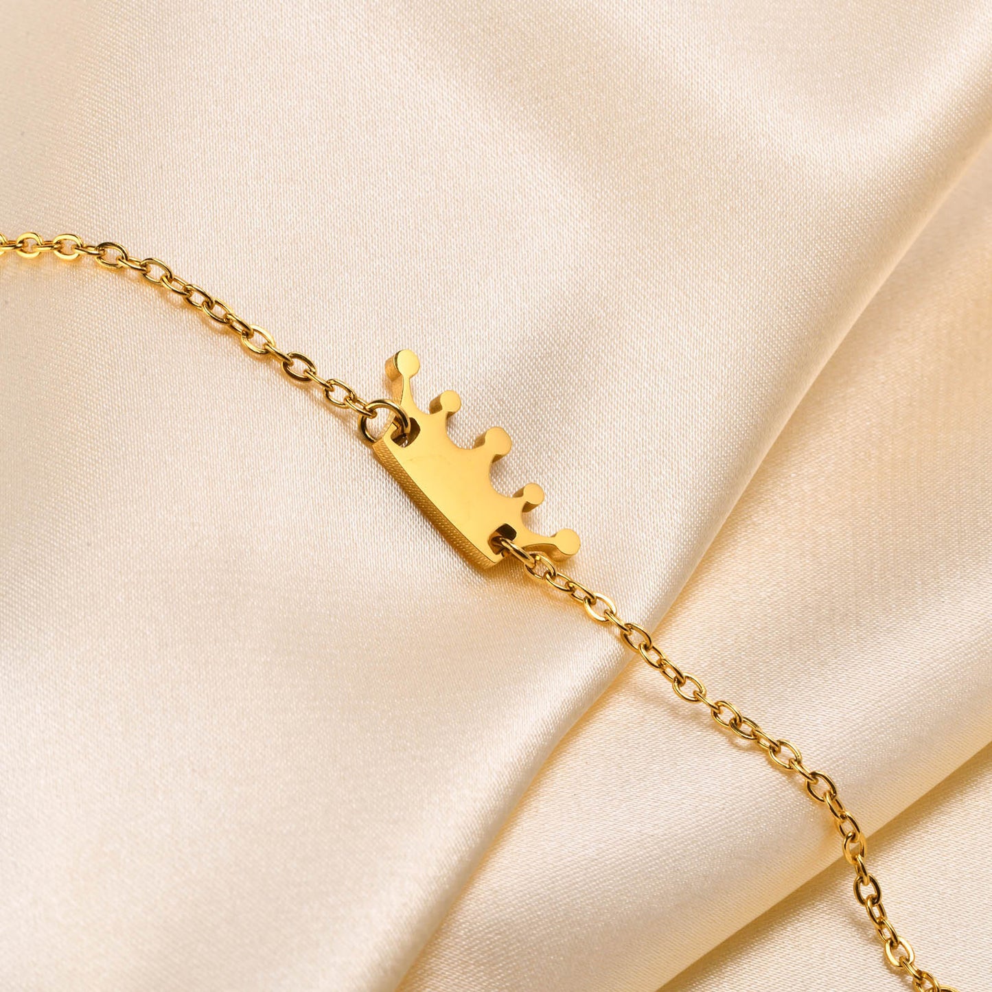 Titanium Steel Crown Bracelet Women's Fashion Accessories