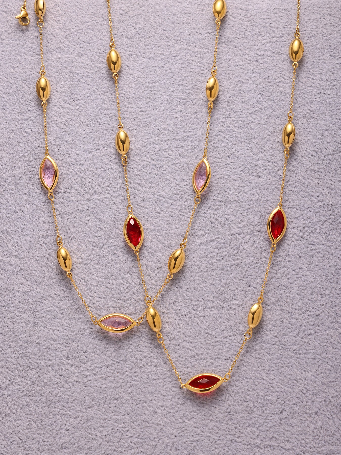 Planderful Translucent Glass Clavicle Necklace For Women