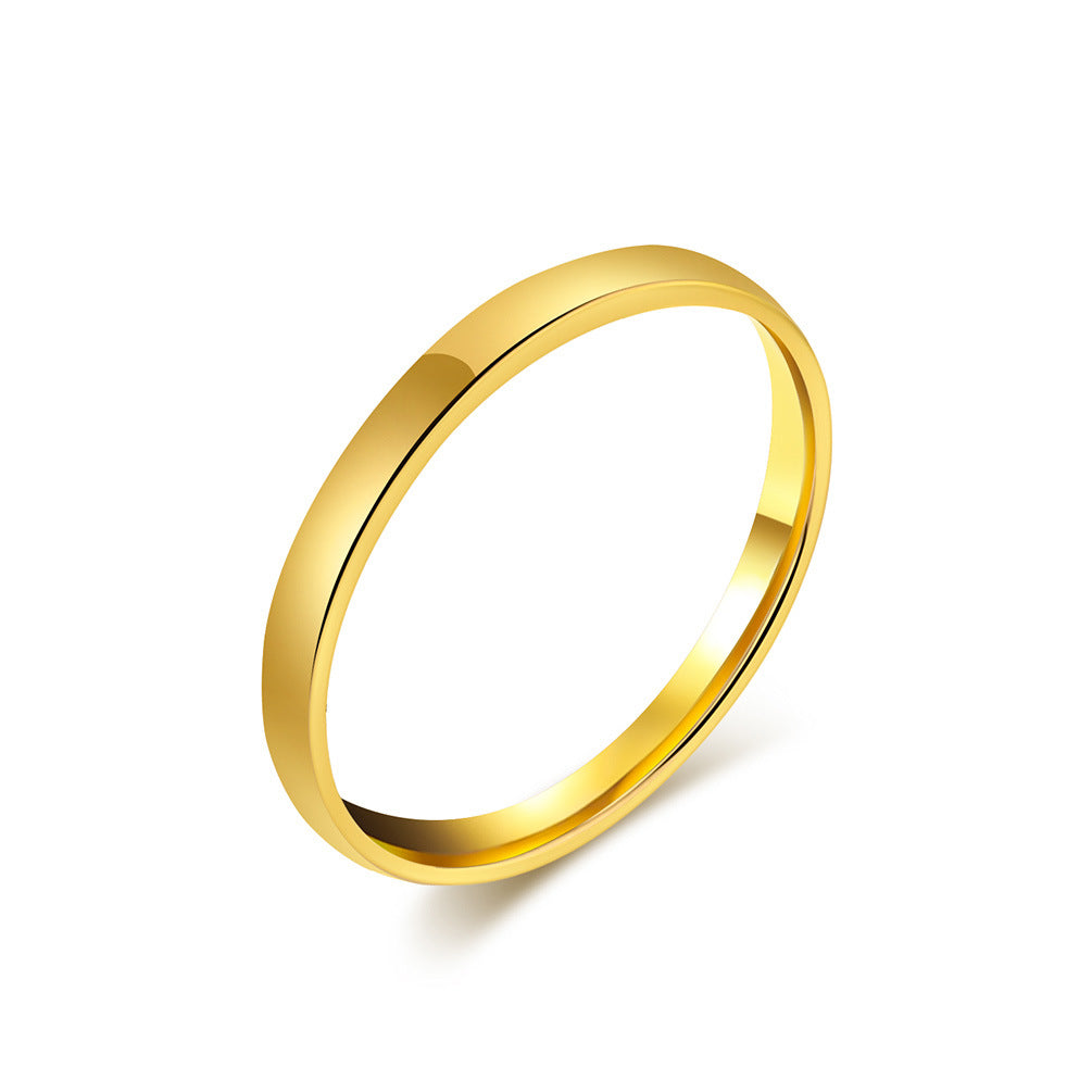 Modern Stainless Steel Ring — Gold / Silver / Black