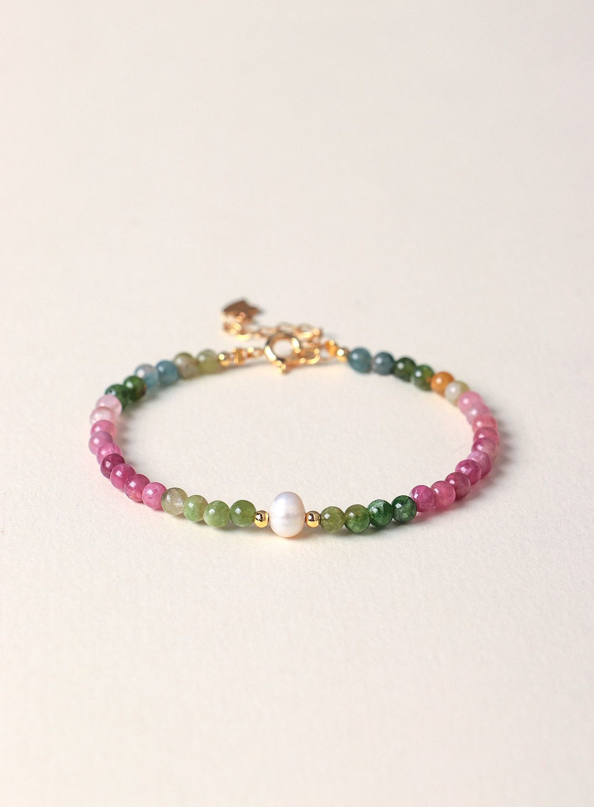 Freshwater Pearl Tourmaline Pearl Bracelet