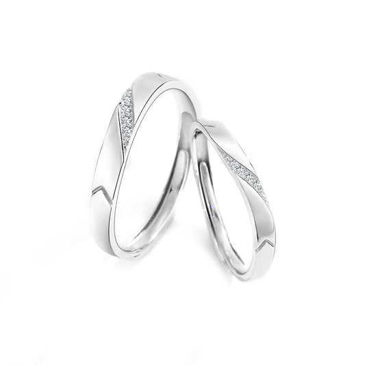 Minimalist Lucky S925 Sterling Silver Men's Ring