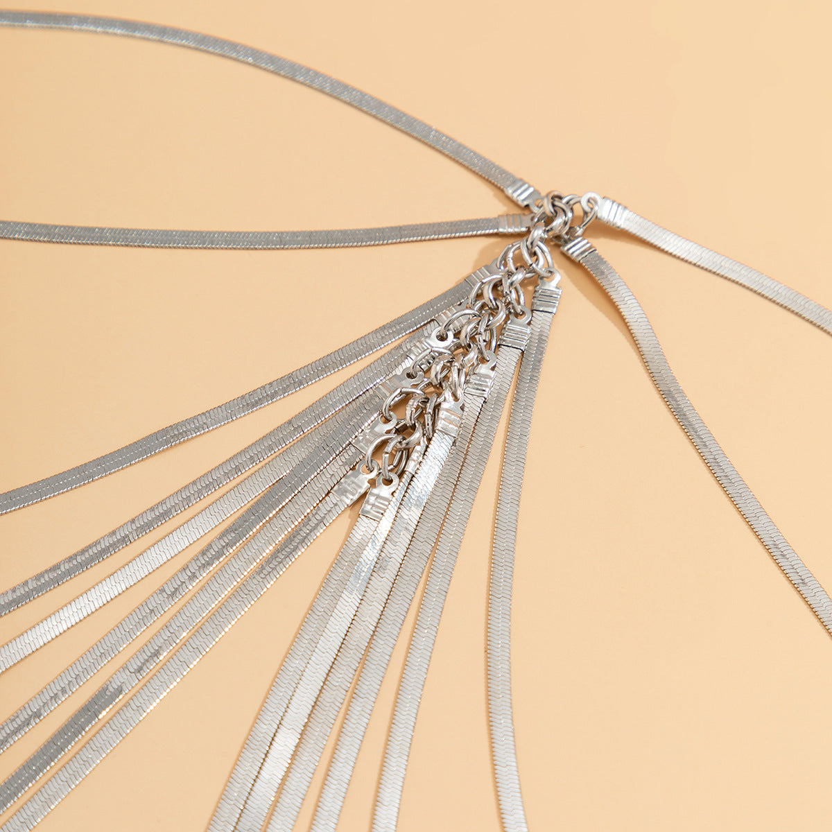 European Charm Multi-layer Tassel Body Chain Necklace from Vienna Verve