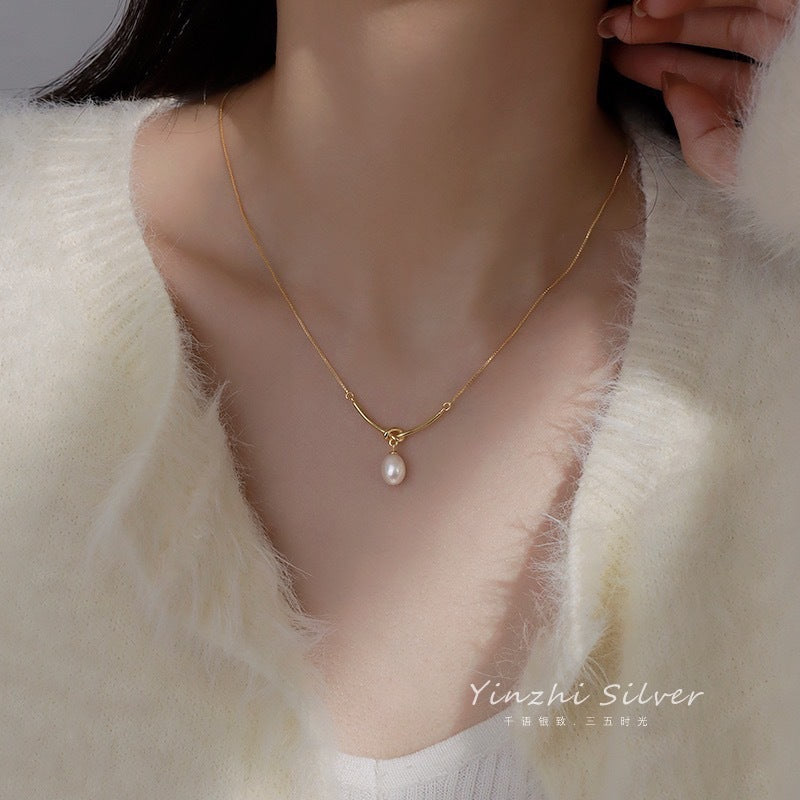 S925 Sterling Silver Freshwater Pearl Necklace