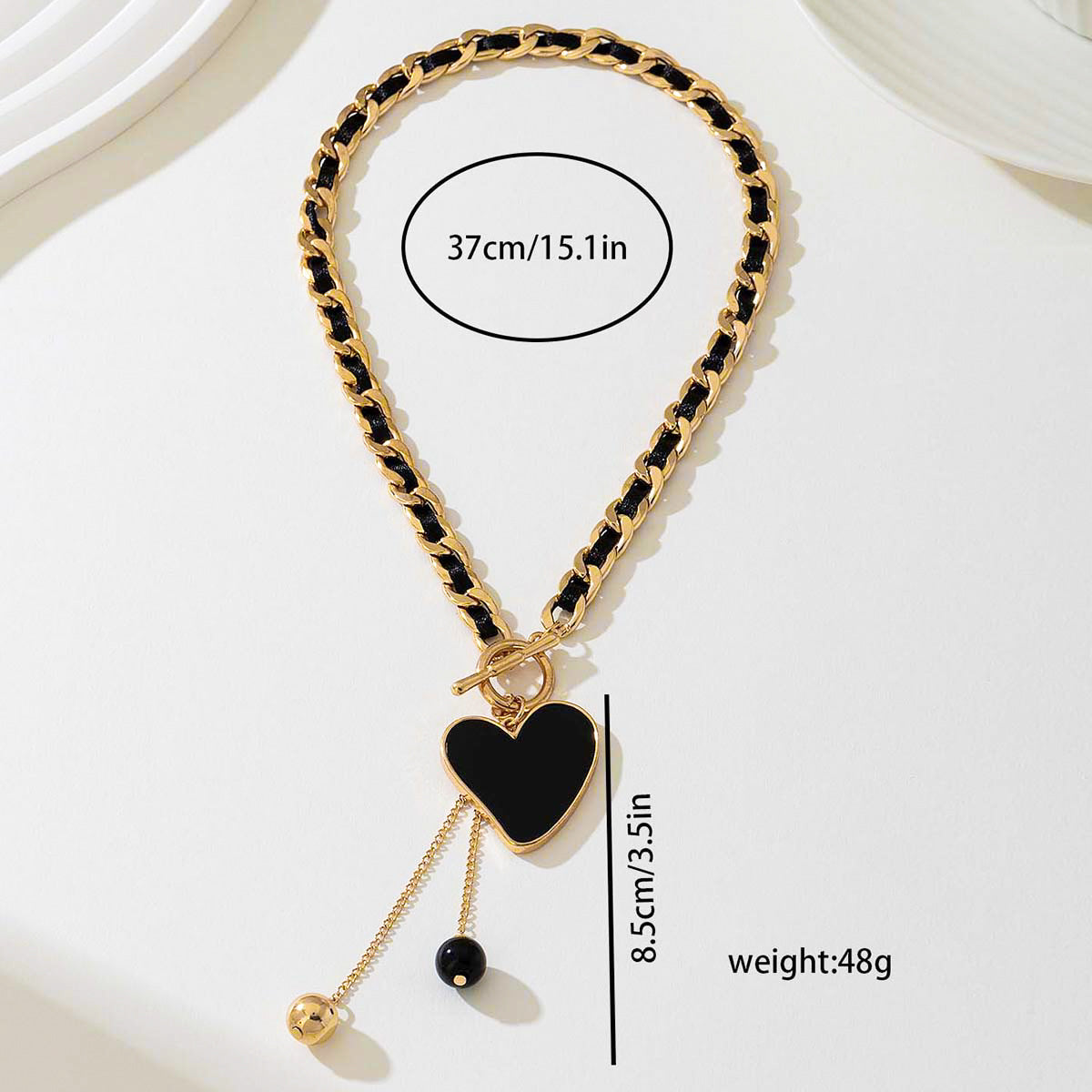 Planderful Vienna Verve Necklace – Trendy Metal Thick Chain Design