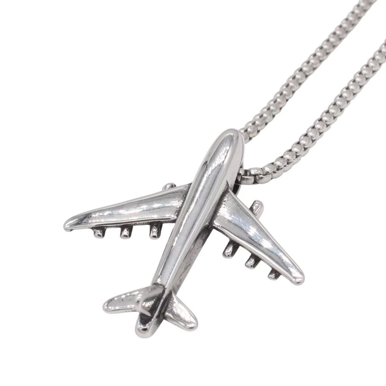 Premium Retro Aircraft Pendant Titanium Steel For Men And Unisex Planderful Everyday Genie Collection