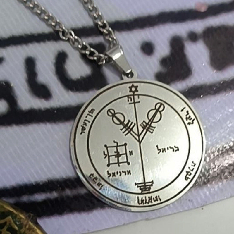 Planderful Seven Archangels Protective Seal Necklace For Men