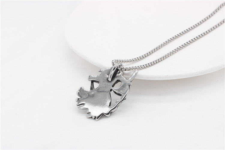 Scythe Guardian Titanium Steel Pendant Necklace