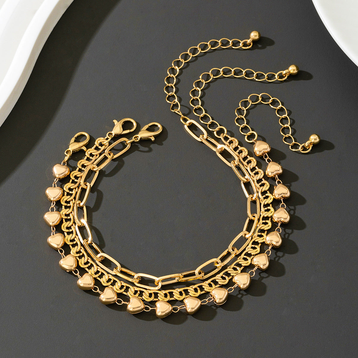 Planderful Vienna Verve Bracelet Set – Stylish Minimalist Three-Layer Design