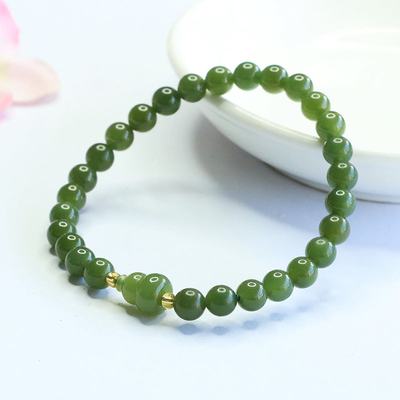 Hetian Jade Gourd Bracelet