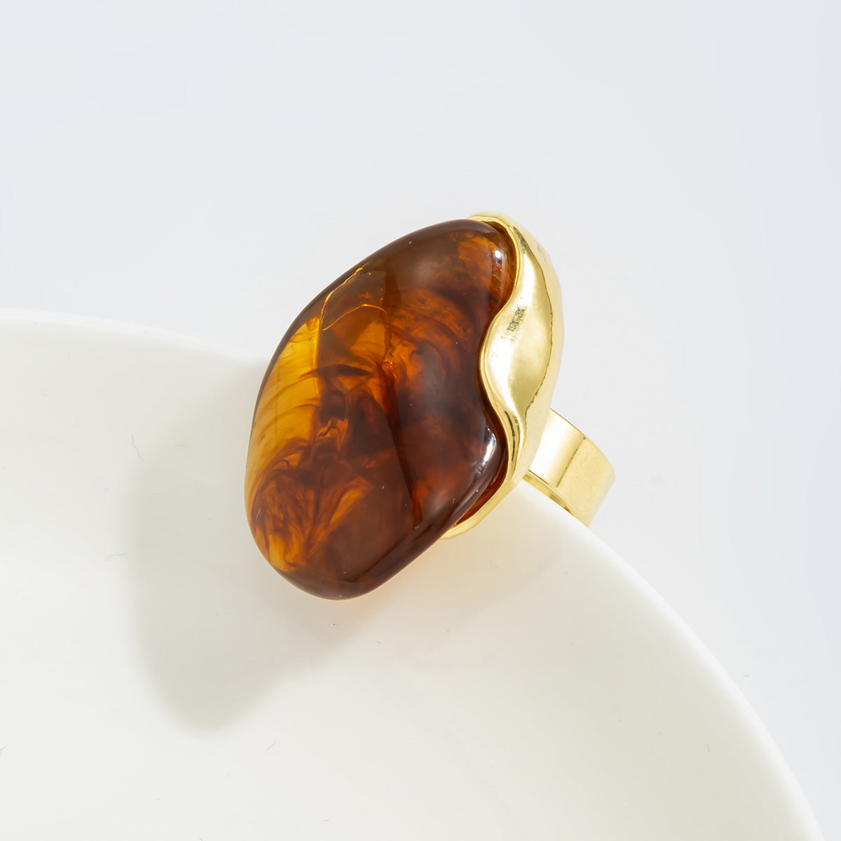 Planderful Water Drop Open Ring Vienna Verve for Women Baroque Statement Jewelry