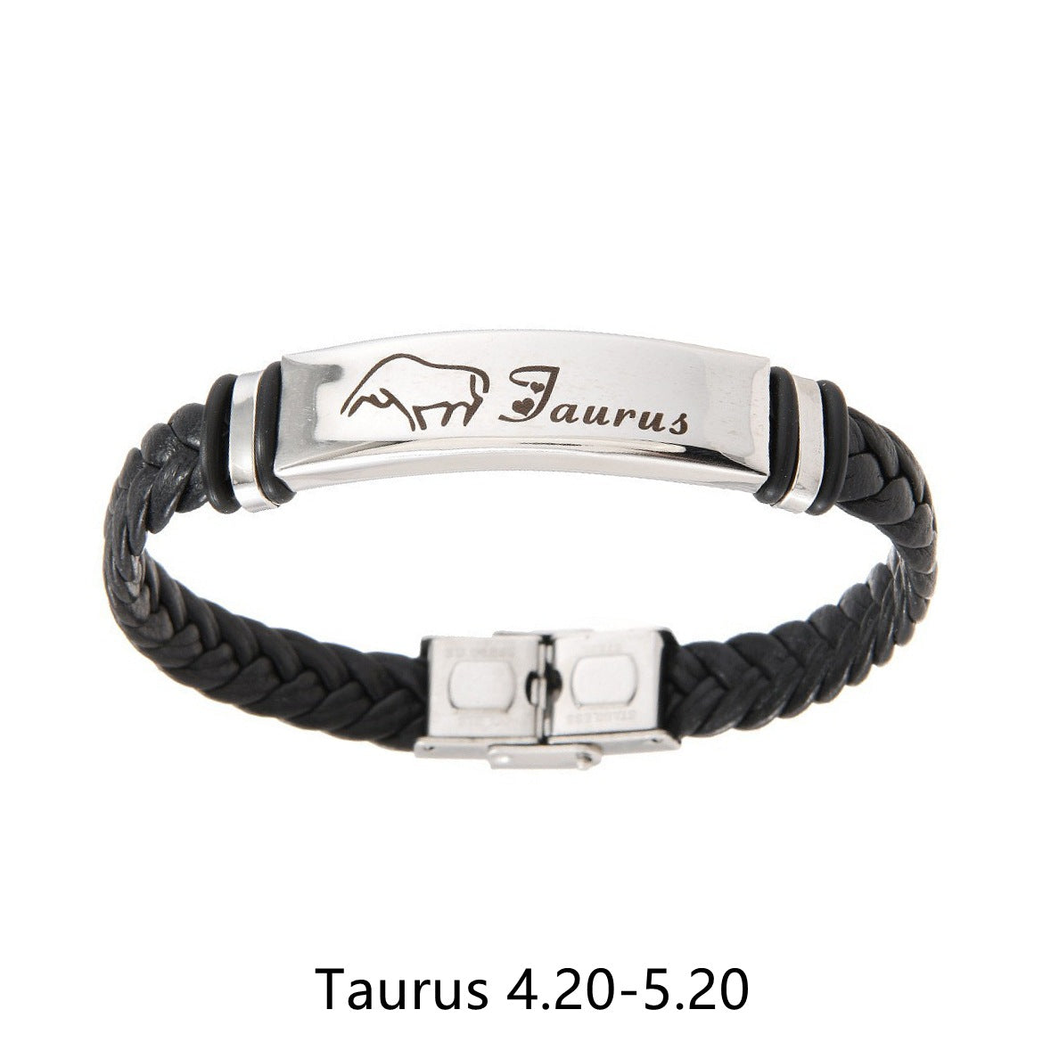 Planderful Twelve Constellations Leather Bracelet For Him