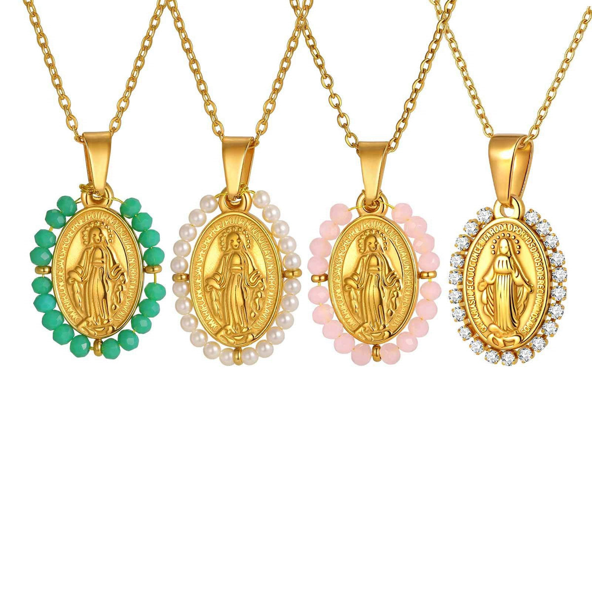 Vintage Zircon Pendant — Four Designs