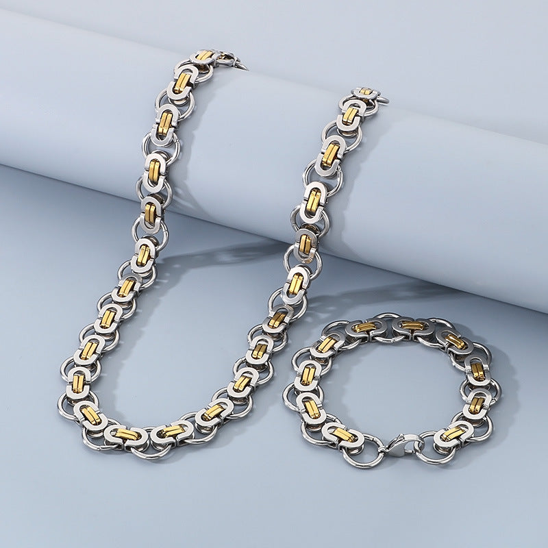 Personalized Hip Hop Emperor Chain Circle Bracelet For Men