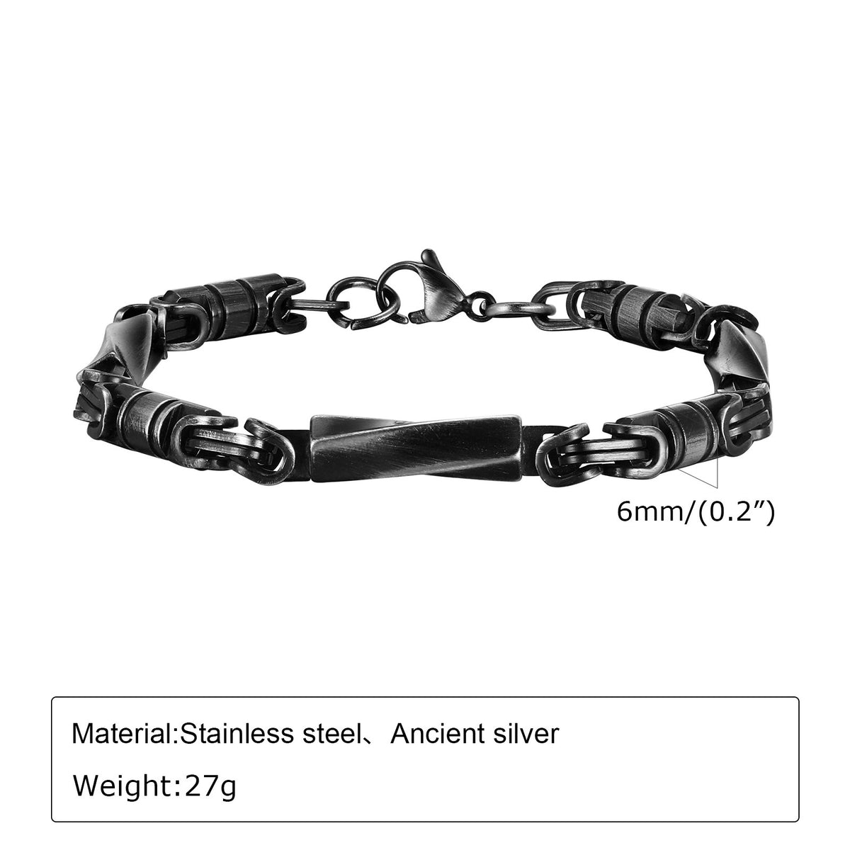 Vintage Stainless Steel Bracelet for Men