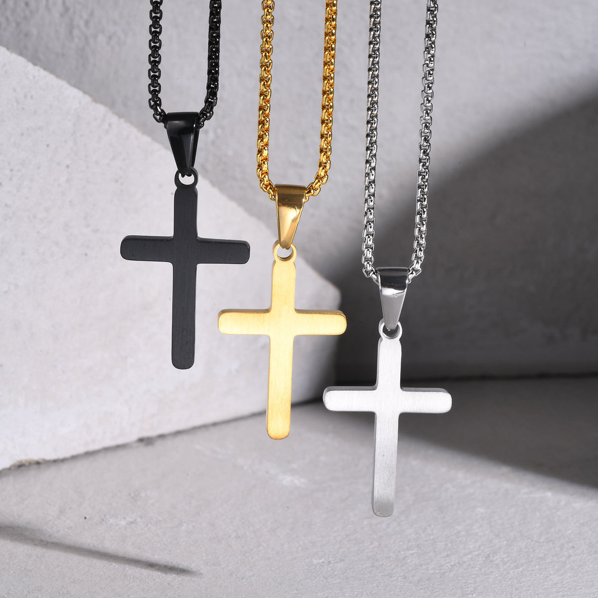 Cross Stainless Steel Necklace for Men
