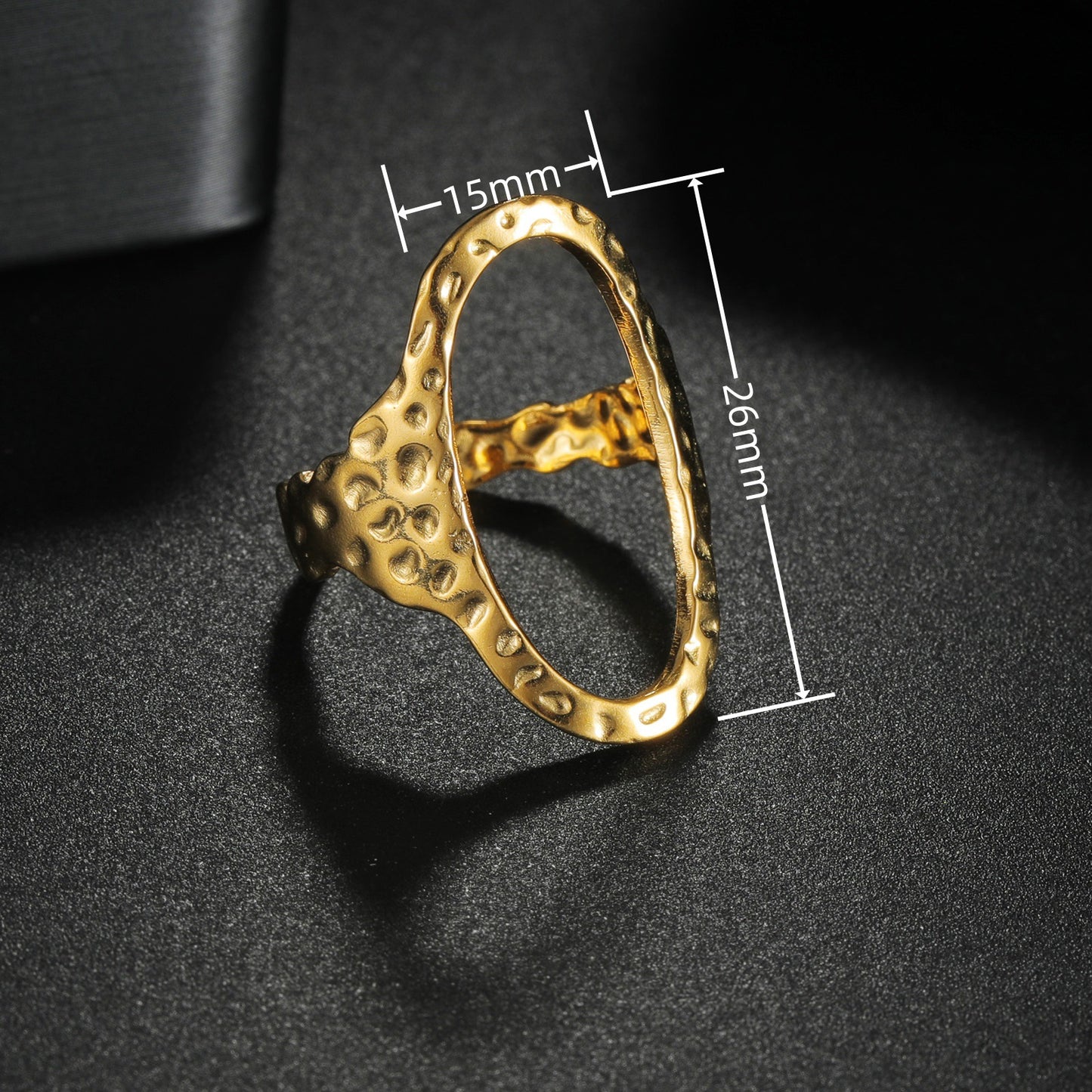 Stainless Steel Adjustable Ring By Planderful Everyday Genie Unisex Irregular Design Statement Ring For Couples