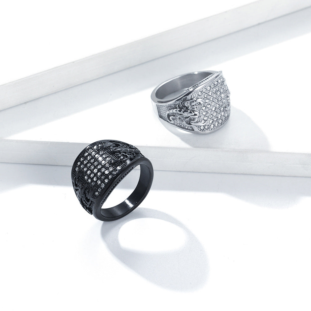 Steel Ring Statement Nordic Minimalist Everyday Genie Collection Mens Fashion Accessory For Daily Wear Planderful
